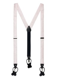 Blush Pink Paisley Suspenders
