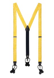 canary yellow paisley dress suspenders