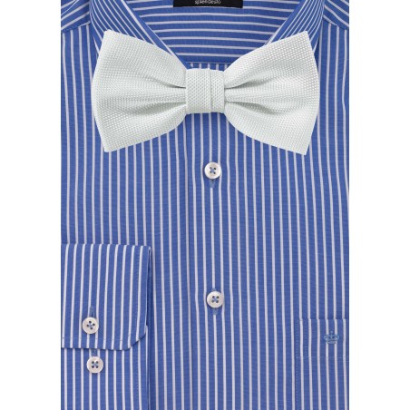 Ivory Textured Bow Tie