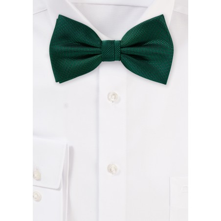 Autumn Bowtie in Hunter Green