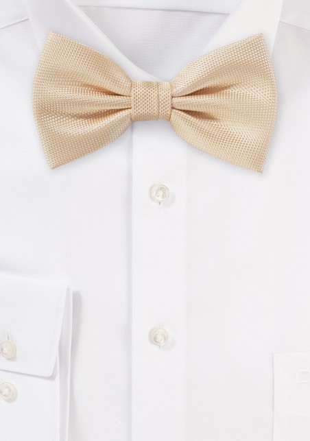 Matte Bow Tie in Peach