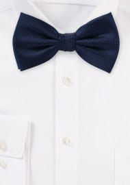 Matte Textured Bow Tie in Navy