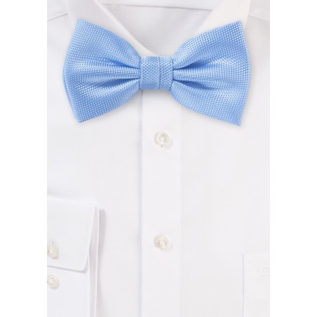 Sky Blue Textured Mens Tie