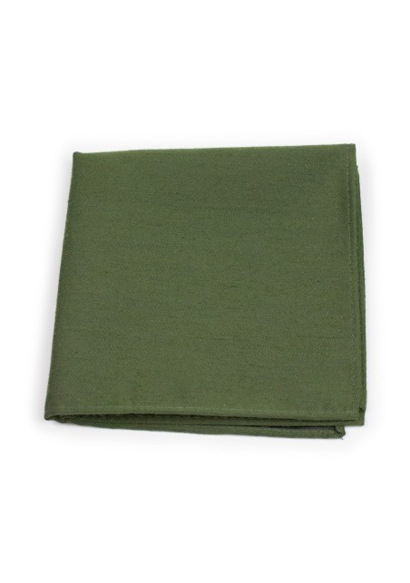 Olive Skinny Pocket Square