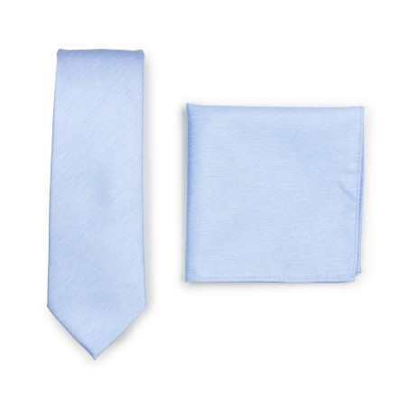 Skinny Tie Set in Blue Bird