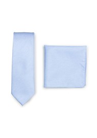Skinny Tie Set in Blue Bird