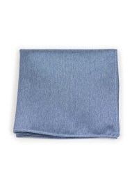 Steel Blue Pocket Square