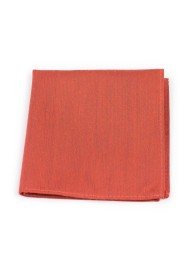 Matte Pocket Square in Cinnamon Orange