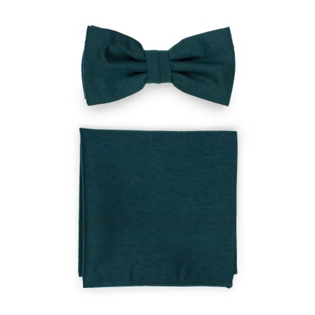 Forest Green Bow Tie Set