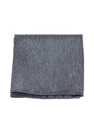 Matte Charcoal Pocket Square