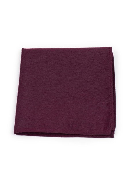 Matte Burgundy Pocket Square