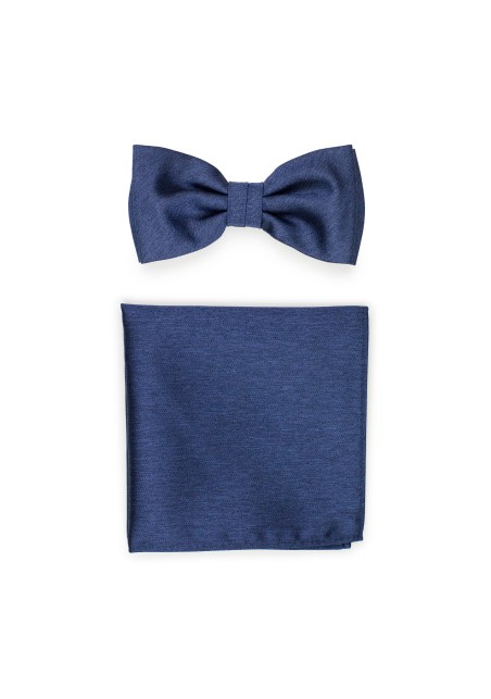Slate Blue Bowtie Set