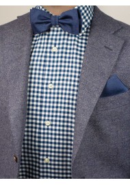 Slate Blue Bowtie Set Styled