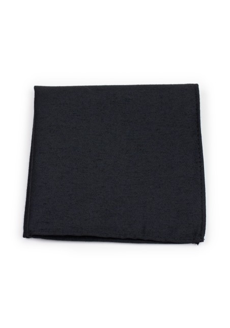 Matte Black Pocket Square