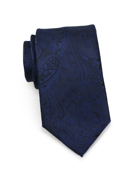 Paisley Tie in Midnight Navy