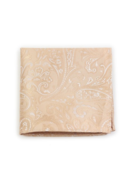 Paisley Hanky in Golden Champagne