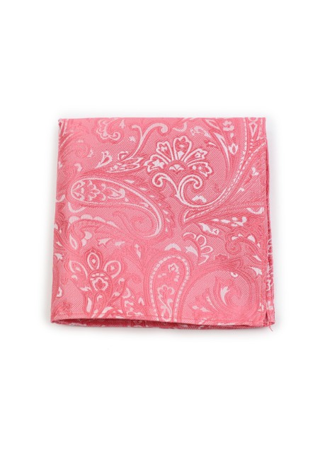 Summer Suit Hanky in Coral