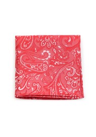 Mens Suit Hanky in Poppy