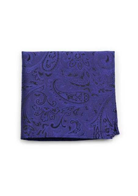 Paisley Design Hanky in Ultramarine