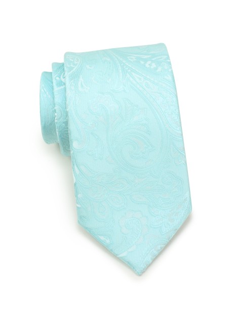 Paisley Tie in Robins Egg Blue
