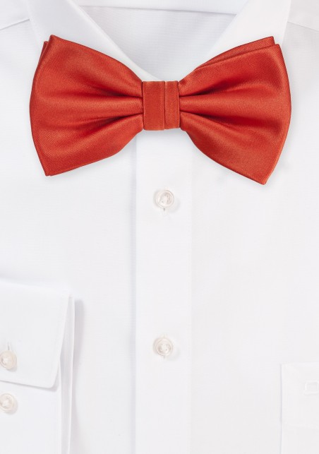 Dark Orange Bow Tie
