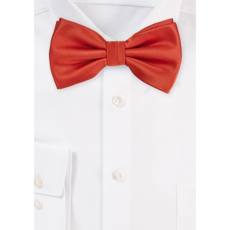 Dark Orange Bow Tie