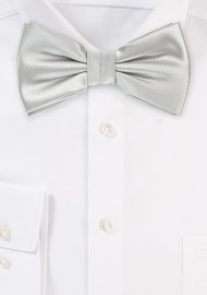 Light Platinum Silver Bow Tie