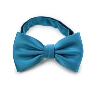 Light Teal Blue Colored Bow Tie