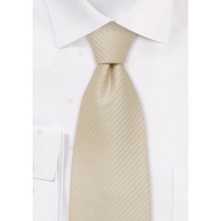 Light Tan Silk Tie for Kids