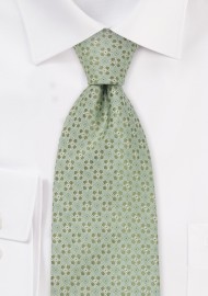 Extra Long Ties - Light green necktie by Chevalier