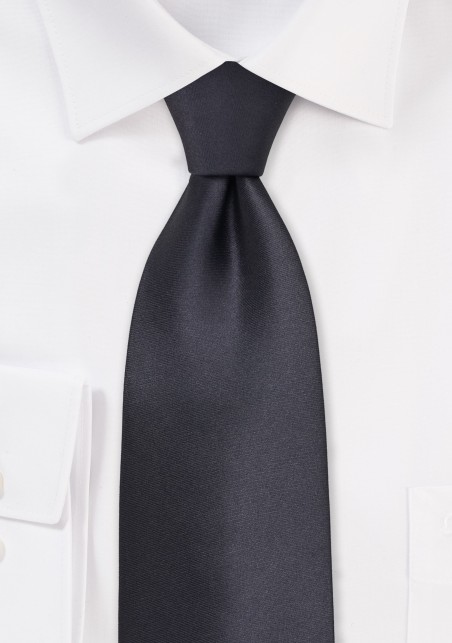 Dark Gray Kids Silk Tie