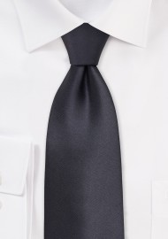 Dark Gray Kids Silk Tie