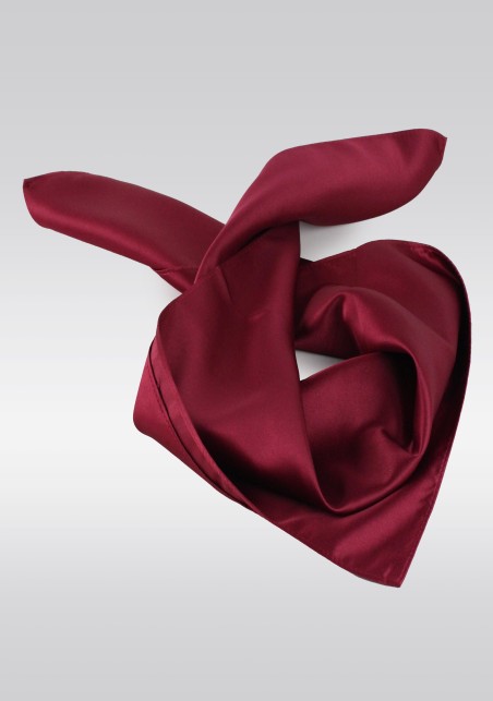Solid Burgundy Womens Neck Scarf