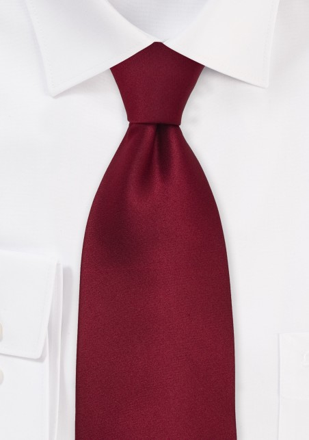 Kids Silk Tie in Cherry Red