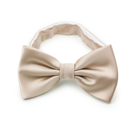 Champagne Dress Pre-Tied Bow Tie