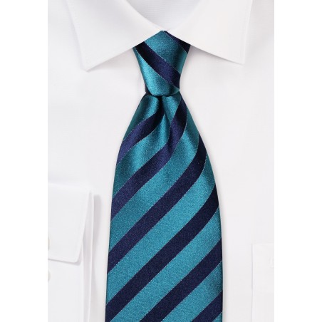 Teal and Royal Blue Kids Tie