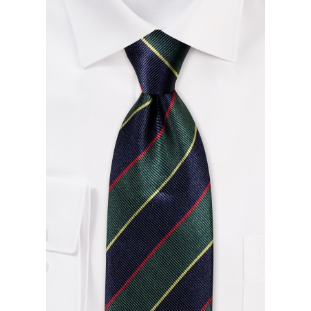 Regimental Striped Silk Necktie