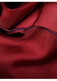 Designer Scarf in Vintage Ochre Red Detailed Close Up