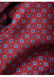 Timelessly Elegant Mens Silk Scarf in Burgundy and Navy Detailed Close Up