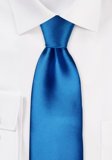 Solid Bright Blue Necktie