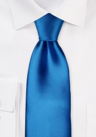Solid Bright Blue Necktie