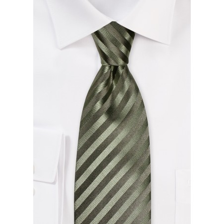 Green Silk Tie