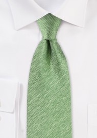 Light Fern Green Herringbone Tie