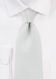 Matte Textured Necktie in Light Ivory