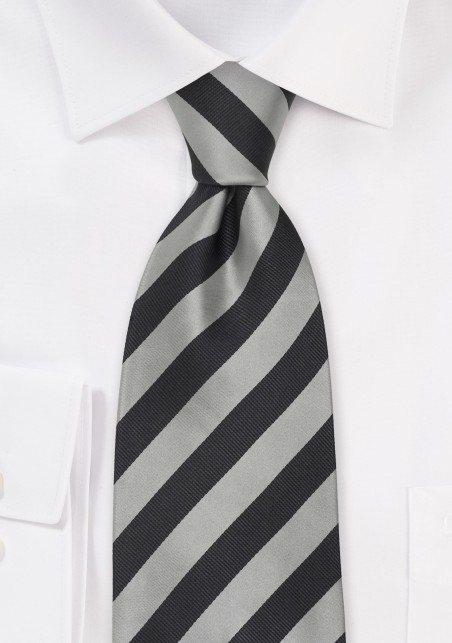 Striped Extra Long Silk Ties - Striped Tie "Identity" by Parsley
