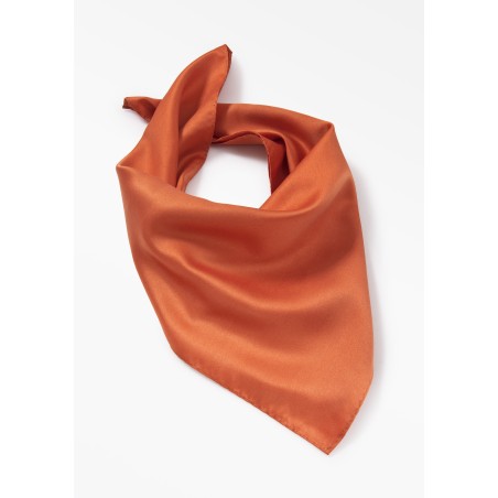 Dark Orange Womens Neck Scarf