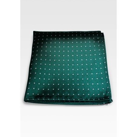 Green Polka Dot Pocket Square hanky