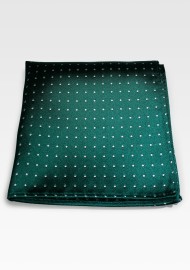 Green Polka Dot Pocket Square hanky