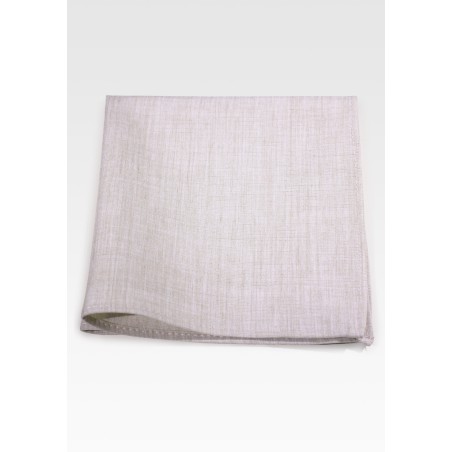 Matte Linen Colored Pocket Square in Cotton