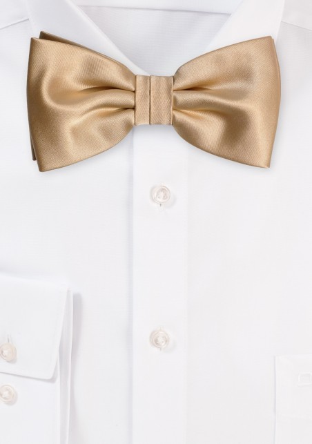Solid Champagne Bowtie